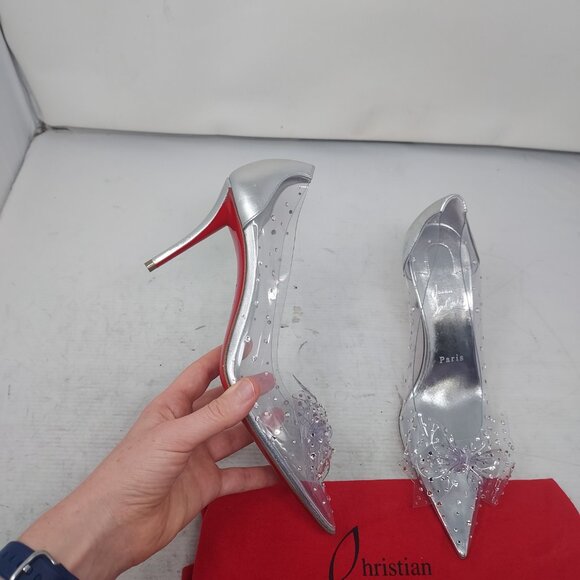 Christian Louboutin Jelly Strass Bow Wedding Crystal PVC Pump - Picture 1 of 11